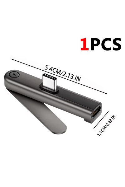 Choice 1PCS 240W 2in1 Fast Charging Cable Adapter with 360° Invisible Phone S...