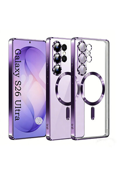 Choice77 Galaxy S23 Ultra PURPLE Luxury Transparent Plating Magnetic Wireless...