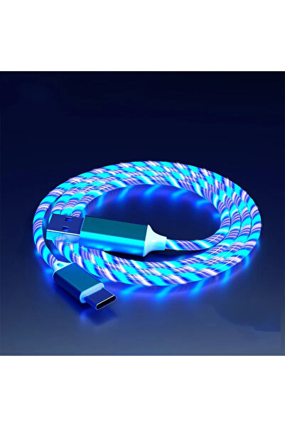 Choice1 1m Blue NNBULI Fast Charging Data Cord Flow Luminous USB Type C Cable...