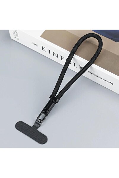 Choice3 Black Universal Adjustable Mobile Phone Lanyard Short Wrist Strap Wit...
