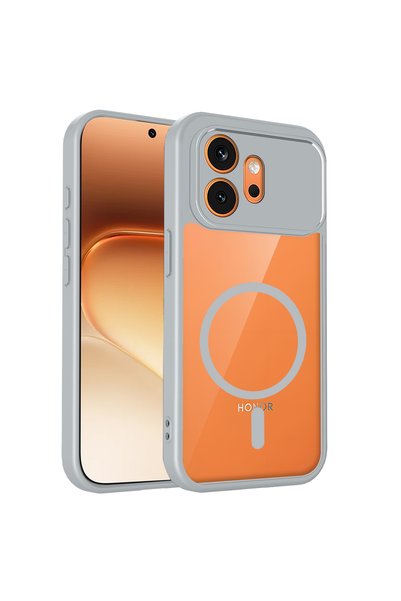 Choice غطاء حماية لهاتف Honor 600 مصنوع من البولي كربونات + TPU باللون الرماد...