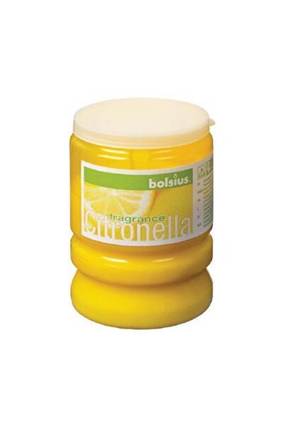 Bolsius Set 4 x Lumanare Citronella in Pahar de Plastic Party Bolsius, Galben
