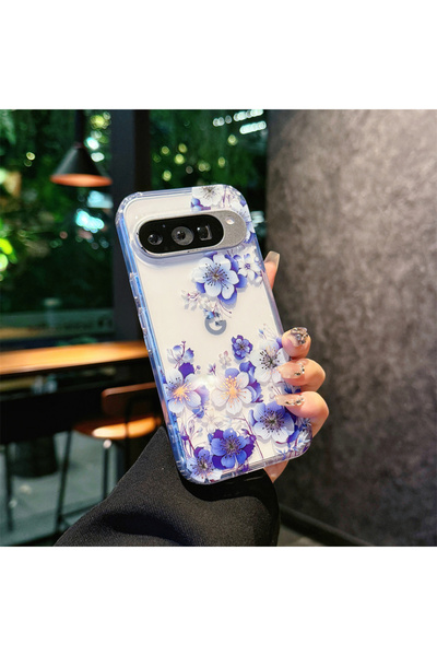 Choice47 For Pixel 10A F8 Fashion Elegant Painting Flower Pattern Transparent...