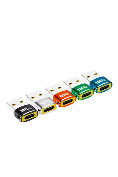 Choice6 mixed 5pcs USB to USB C Adapters, USBC Female to USB A Male Adapter,T...