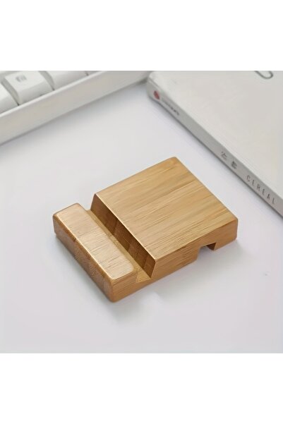 Choice khaki 2 Bamboo Mobile Phone Desktop Stands, Practical Mini Phone Stand...