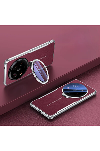 Choice6 Xiaomi 14 Ultra wine red Full Camera Protector with HD Lens Film Brac...