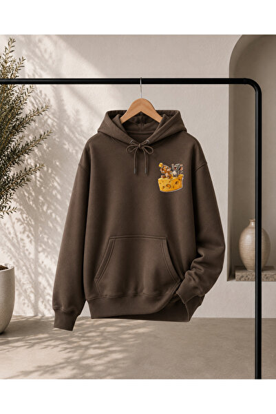 MYDARKSTYLE Unisex Jerry and Tuffy Character Printed Winter Sweatshirt