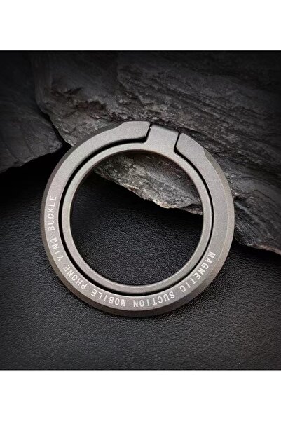 choice2 dark gray Magnetic Ring IPhone Holder For MagSafe Removable Grip Stan...