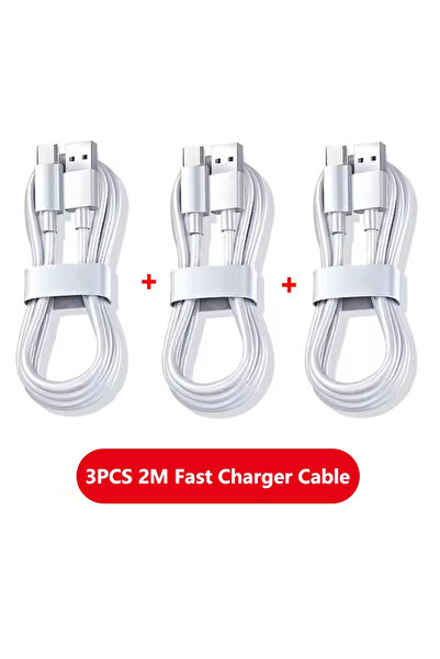 choice2 3PCS 2m 3PCS 100W 6A Super Fast Charger Cable Fast USB Type C Chargin...