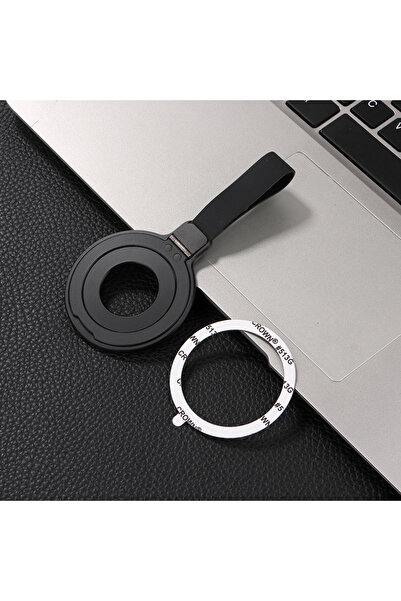 Choice6 Black Strong Magnetic Finger Ring Holder Metal Buckle Foldable Stand ...