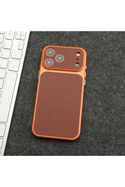 Choice76 iPhone17 Pro Brown Vintage Woven Leather Textured Phone Case For iPh...