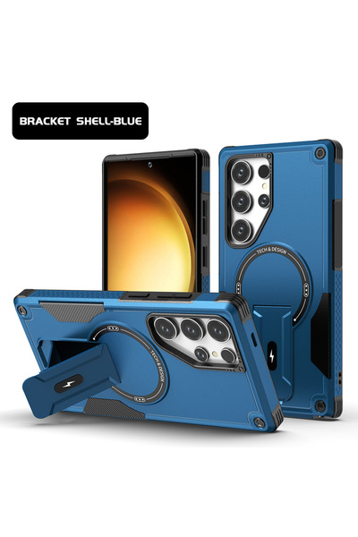 Choice15 Galaxy S24 Ultra Blue Magnetic Armor Case For S26 S25 Ultra S24 Plus...