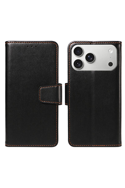 Choice iPhone17 Pro Max black Faux Leather Phone Case for IPhone17 16 15 14 1...