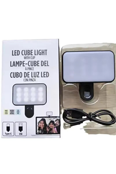 Choice 1pcs Portable Mini Selfie Fill Light Rechargeable 3 Modes Adjustable B...