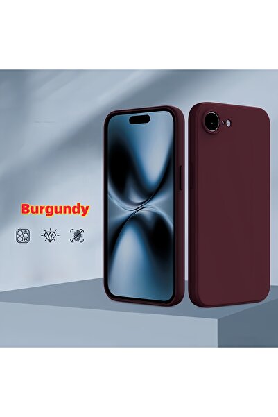 Choice23 iPhone17e Burgundy Fashion Solid Colour Shockproof Protective Liquid...