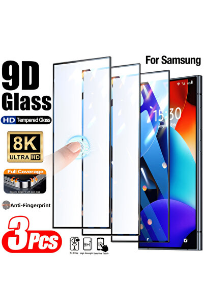 Choice9 Galaxy S24 Ultra High Definition 3 Pieces NNBILI 3pcs Tempered Glass ...