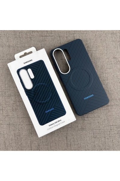 Choice6 SAMSUNG Galaxy S26 Ultra Blue Carbon Fiber For Magsafe Case For S26 S...