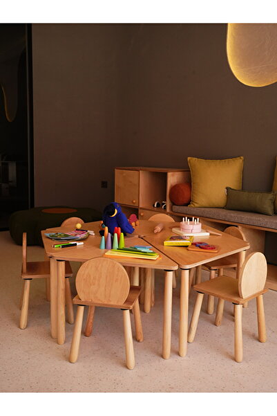 Woodnjoy Wood&Joy 6 Dilimli Etkinlik Masası (6 Kişilik)