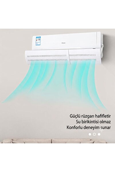 Evrensel Ayarlanabilir Klima Rüzgar Yönlendirici (56-100 cm / Matkap Gerektirmez)