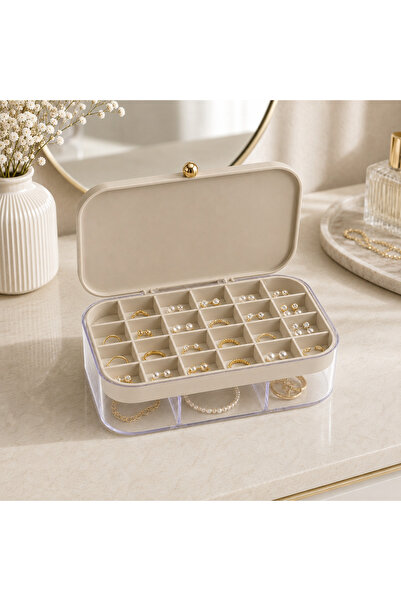 Pazar Kapısı Jewelry Box with Lid for Rings, Earrings, Necklaces and Accessor...