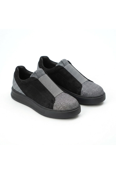 Zerenyus Zrk-x007 high quality thick sole black grey suede single strap lacel...