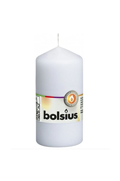 Bolsius Set 3 x Lumanare Stalp 120x58 mm - Alb