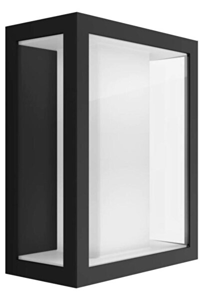 Philips Lampă de perete de exterior Hue Impress 8W, IP44, Alb cald, Negru