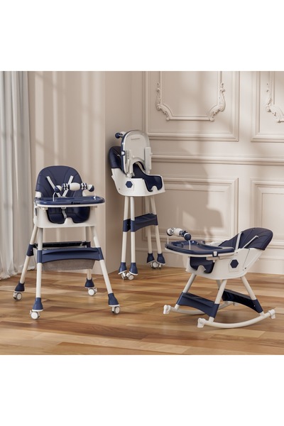 N.zone Luxury Multifunctional Baby High Chair Adjustable Height Reclining Din...
