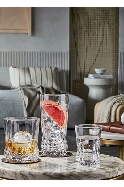 Generic Brand Paşa Bahçe 18 Piece Gai̇a Cup Set 950082 Transparent - Elegance...