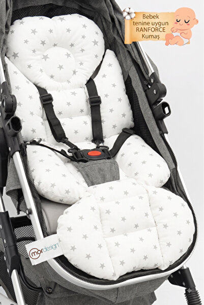 mordesign Baby Stroller Cushion, with Lumbar Support, Double-Sided, Little St...