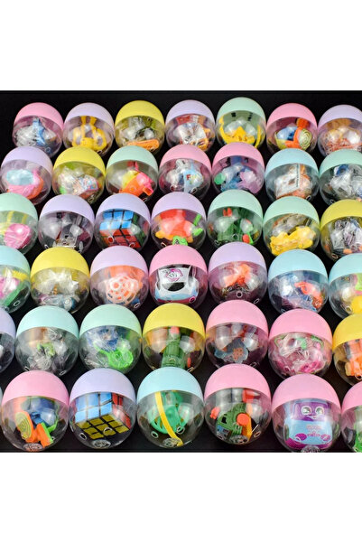 Choice1 10PCS 5/10 Pack 55mm Transparent Eggshell Mixed Toys Kids Birthday Pa...