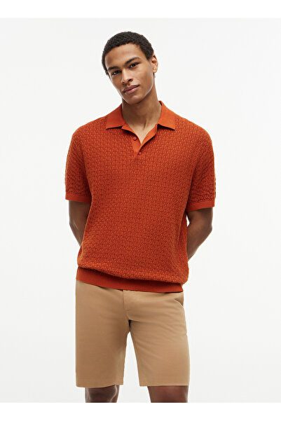 Tommy Hilfiger Kırmızı Erkek Kazak MW0MW43246S0F_GMD STRUCTURE SS POL
