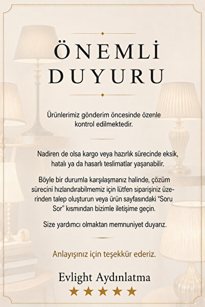 EvLight Gold A Seri Metal Çiçek Vazo-Çiçeksiz