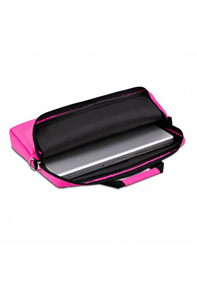 Classone XYZ Serisi XYZ-T26 15.6 inch Uyumlu Macbook , Laptop , Notebook El ve Omuz Çantası - Pembe
