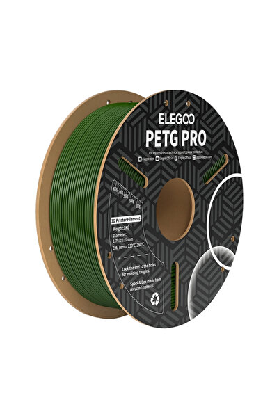 ELEGOO Filament PETG Pro pentru imprimantă 3D, 1.75mm, 1kg, Verde măsliniu