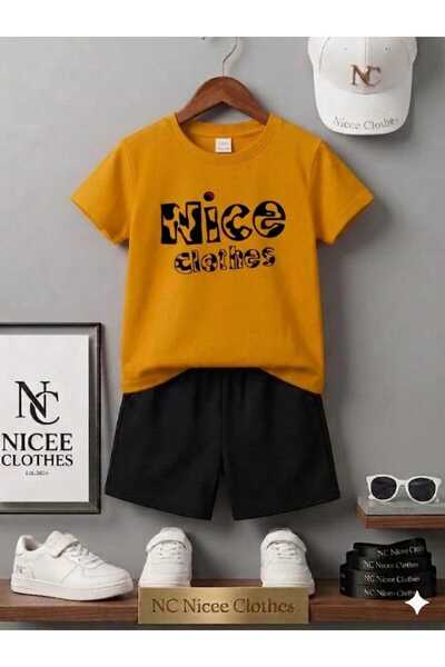 Leto Lykia Summer Children's T-Shirt Shorts Unisex (Benekli̇ Nice Clothes Pri...