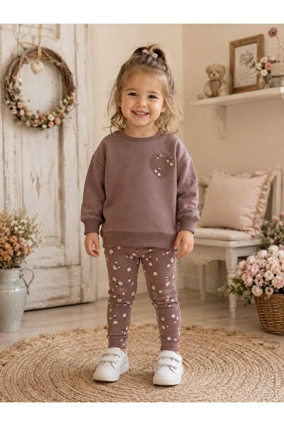 Liliboom Kids Girls' Heart and Flower Design 2-Ply Cotton 1-4 Years Old Top a...