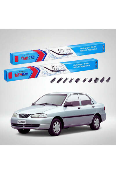 TEAMCAR Wipers Kia Avella 1995-2001 | Front Set Flat Premium – TeamCar®