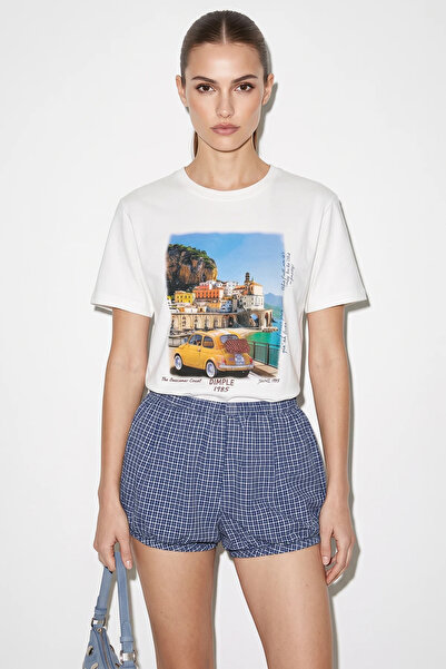 Şeker Portakalım Women's Italy Themed Printed Premium Design Cotton T-Shirt W...