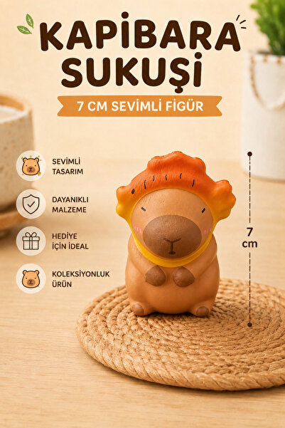 EFA Kapibara Sukuşi 7 cm Sevimli Squishy Oyuncak