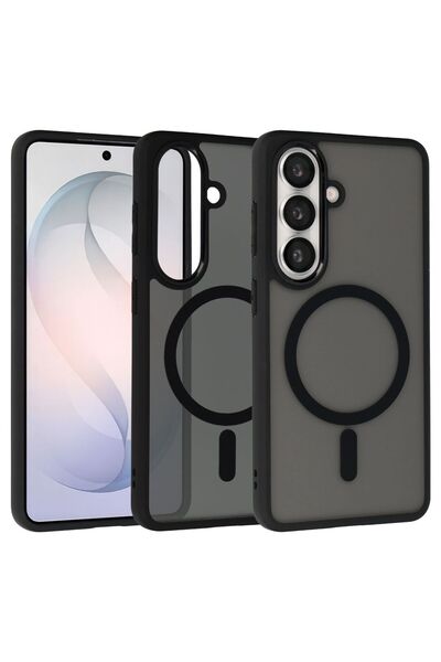 OEM Πλήρως Ματ Υβριδική Θήκη MagSafe Mag Cover Μαύρο (Samsung Galaxy S26) - M...