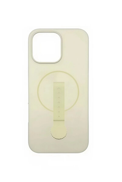 Generic Brand silicone magnetic phone case for iphone 14 pro max beige