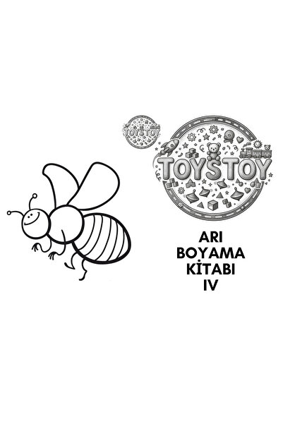 7 Sayfa Arı Temalı IV Çocuk Boyama Defteri – Eğitici ve Eğlenceli Aktivite Defteri Hayvan Boyama Kitabı