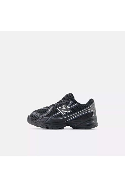 New Balance 740 Bungee Lace Black Silver Metallic (TD)