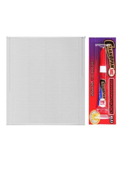 Liedeco Jaluzea orizontală din plastic, PVC, culoare albă, 50 cm x 110 cm +1 ...