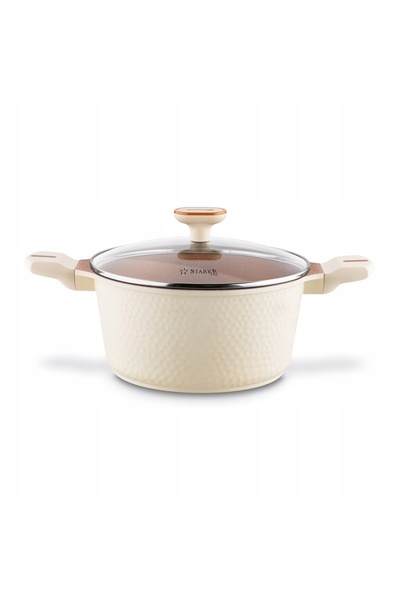 Starke Pro Set de vase, tigaie cu inducție cu capac, complet, 10 piese, Textu...
