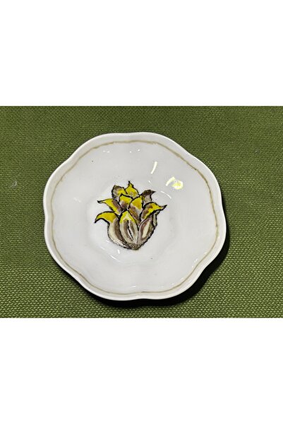 Fransız Limoges Limoges Hand-Painted Small Decorative Plate - 8 cm in Diamete...
