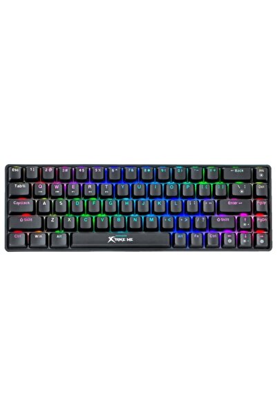 XTRIKE ME GK-994W Wireless Mechanical Gaming Keyboard, 68-Key, RGB, USB-C, Black