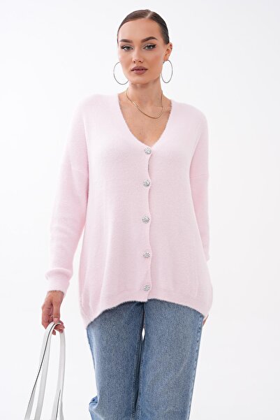 ŞİMAL Women's Buttoned Long Cardigan 265156