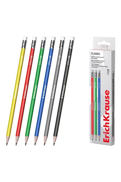 ‎ Bio Vitalica Creioane grafit plastic ErichKrause Classic triangle, triunghi...